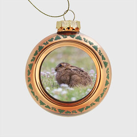 Стеклянный ёлочный шар Зайчонок: в Ухте, Стекло | Диаметр: 80 мм | животное | животные | зайцы | зайчик | зайчики | зайчонок | заяц | звери | зверь | природа | природный