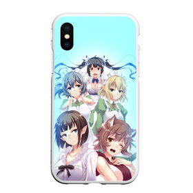 Чехол для iPhone XS Max матовый DanMachi: в Ухте, Силикон | Область печати: задняя сторона чехла, без боковых панелей | ais wallenstein | danmachi | dungeon | freya | is it wrong to try to pick up girls in a dungeon | белл | гестия | может я встречу тебя в подземелье | подземелье | фрейя