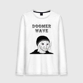 Мужской лонгслив хлопок с принтом Doomer Wave в Ухте, 100% хлопок |  | 20 | 2020 | 2021 | 21 | 2k20 | 2к20 | doomer | girl | girls | guy | man | mem | meme | memes | wafe | бумер | бумеры | волна | девушка | девушки | думер | думеры | зумер | зумеры | мем | мемы | мужчина | парень