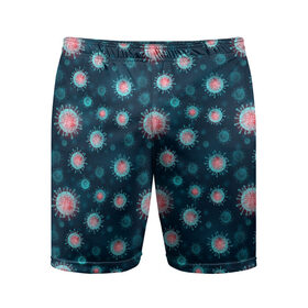 Мужские шорты спортивные с принтом Ковид-19 в Ухте,  |  | corona virus | coronavirus | covid 19 | infection | mask | pandemic | virus | болезнь | больница | вирус | грипп | зараза | инфекция | карантин | ковид 19 | корона вирус | коронавирус | лихорадка | маска | медицинская маска | пандемия