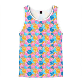 Мужская майка 3D с принтом Новый Год в Ухте, 100% полиэстер | круглая горловина, приталенный силуэт, длина до линии бедра. Пройма и горловина окантованы тонкой бейкой | christmas | merry christmas | дед мороз | ёлка | елочные шары | игрушки | новый год | подарок | праздник | рождество | с новым годом | санта клаус | снежинки | украшения