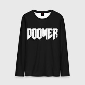 Мужской лонгслив 3D с принтом Doomer в Ухте, 100% полиэстер | длинные рукава, круглый вырез горловины, полуприлегающий силуэт | Тематика изображения на принте: boomer | boy | chad | doomer | fresco | girl | i know | irony | jacques | post | stonks | thundercock | yes | zoomer | бумер | да | девушка | думер | жак | зумер | ирония | мем | мемы | парень | пост | постирония | стонкс | тандеркок | ф