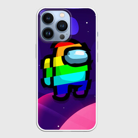 Чехол для iPhone 13 Pro с принтом AMONG US   RAINBOW SPACE в Ухте,  |  | Тематика изображения на принте: among | among us | amongus | crewmate | game | games | imposter | impostor | logo | monster | sabotage | shhh | амонг | амонг ас | амонгас | игра | игры | импостер | космос | крюмейт | лого | логотип | логотипы | монстр | саботаж | символ | сим