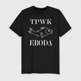 Мужская футболка хлопок Slim с принтом Гарри Стайлс TPWK Eroda в Ухте, 92% хлопок, 8% лайкра | приталенный силуэт, круглый вырез ворота, длина до линии бедра, короткий рукав | harry styles | tpwk | гарри стайлз | гарри стайлс | гарри стайлс eroda | гарри стайлс sugar | гарри стайлс waterlemon