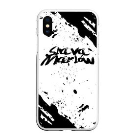 Чехол для iPhone XS Max матовый с принтом Slava marlow в Ухте, Силикон | Область печати: задняя сторона чехла, без боковых панелей | Тематика изображения на принте: rap | slava marlow | артём готлиб | видеоблогер и рэпер | российский музыкальный продюсер | рэп | слава марлоу