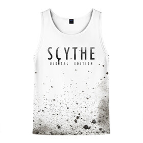 Мужская майка 3D с принтом Scythe Logo (Z) в Ухте, 100% полиэстер | круглая горловина, приталенный силуэт, длина до линии бедра. Пройма и горловина окантованы тонкой бейкой | scythe | scythe digital edition | игра | коса | логика | настолка | настольная игра | настольные игры | стратегия | тактика