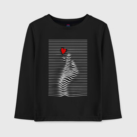 Детский лонгслив хлопок с принтом Finger heart в Ухте, 100% хлопок | круглый вырез горловины, полуприлегающий силуэт, длина до линии бедер | finger | heart | like | love | sign | жест | жесты | знак | лайк | любовь | пальцы | сердечко | сердца | сердце