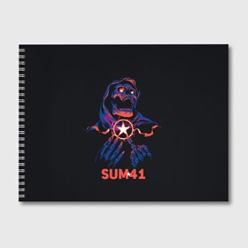 Альбом для рисования с принтом Sum 41 в Ухте, 100% бумага
 | матовая бумага, плотность 200 мг. | metall | music | punk | rock | sum 41 | альтернатива | метал | музло | музыка | панк | рок | сам 41