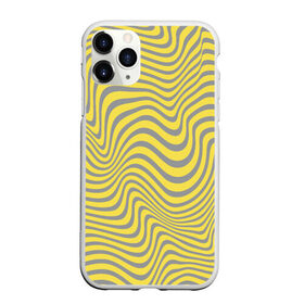 Чехол для iPhone 11 Pro Max матовый с принтом Волны Года в Ухте, Силикон |  | 2021 | pantone | волны | гипнотический | иллюзия | линии | цвет года
