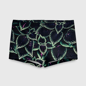 Детские купальные плавки 3D Зеленые кусты: в Ухте, Полиэстер 85%, Спандекс 15% | Слитный крой, подклад по переду изделия, узкие бретели | зеленый | зелень | кусты | природа | растение | розовый | салатовый