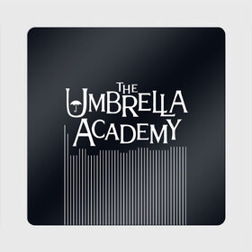 Магнит виниловый Квадрат с принтом Umbrella Academy в Ухте, полимерный материал с магнитным слоем | размер 9*9 см, закругленные углы | Тематика изображения на принте: 5 | academy umbrella | cha cha | diego | hazel | klaus | vanya | академия амбрелла | ваня харгривз | диего | пятый | харгривз | хейзел | хейзел и чача | чача