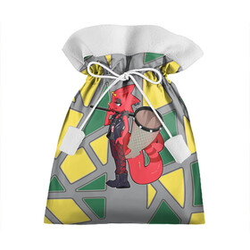 Подарочный 3D мешок Animal crossing - Флик: в Ухте, 100% полиэстер | Размер: 29*39 см | animal | animal crossing | chameleon | flick | furry | lizard | nintendo | pocket camp | reptile | игры | нинтендо | флик | хамелеон | цвет 2021 | энимал кроссинг | ящерица