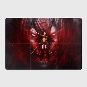 Магнитный плакат 3Х2 с принтом Эрен Йегер или Титан? в Ухте, Полимерный материал с магнитным слоем | 6 деталей размером 9*9 см | attack on titan | eren | final | shingeki no kyojin | yeager | атака на титанов | вторжение гигантов | джагер | йегер | титан | эрен