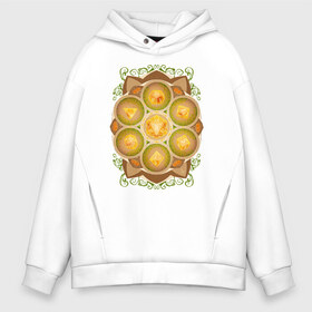 Мужское худи Oversize хлопок с принтом DnD Dices - Pumpkin в Ухте, френч-терри — 70% хлопок, 30% полиэстер. Мягкий теплый начес внутри —100% хлопок | боковые карманы, эластичные манжеты и нижняя кромка, капюшон на магнитной кнопке | dices | dnd | dungeons dragons | pumpkin | днд | игра | кубик | тыква