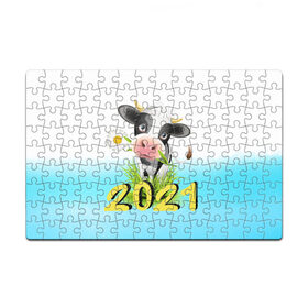 Пазл магнитный 126 элементов Новый Год 2021: в Ухте, полимерный материал с магнитным слоем | 126 деталей, размер изделия —  180*270 мм |