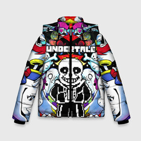 Зимняя куртка для мальчиков 3D UNDERTALE: в Ухте, ткань верха — 100% полиэстер; подклад — 100% полиэстер, утеплитель — 100% полиэстер | длина ниже бедра, удлиненная спинка, воротник стойка и отстегивающийся капюшон. Есть боковые карманы с листочкой на кнопках, утяжки по низу изделия и внутренний карман на молнии. 
Предусмотрены светоотражающий принт на спинке, радужный светоотражающий элемент на пуллере молнии и на резинке для утяжки | undertale | андертейл | игра андертейл | игра. | русский андертейл | тоби фокс