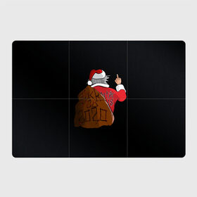 Магнитный плакат 3Х2 с принтом Santa claus в Ухте, Полимерный материал с магнитным слоем | 6 деталей размером 9*9 см | 2020 | 2021 | claus | happy new year | new ear | santa | santa claus | snow | winter | year | год | новый | новый год