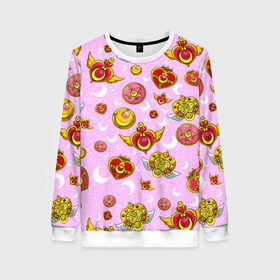 Женский свитшот 3D с принтом Сейлор Мун в Ухте, 100% полиэстер с мягким внутренним слоем | круглый вырез горловины, мягкая резинка на манжетах и поясе, свободная посадка по фигуре | anime | halloween | japan | manga | sailor moon | аниме | девочка | девочкам | девушка | лунная призма | манга | сейлор мун | сэйлор мун | хеллоуин | хэллоуин | япония