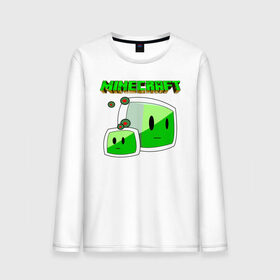 Мужской лонгслив хлопок с принтом Minecraft в Ухте, 100% хлопок |  | minecraft | алекс | белый | блоки | ведьма | взрывчатка | визера | волк | гаст | добывать | дракон | зеленый куб | зомби | игра | крафт | крипер | кубики | лошадка | майн | майнкрафт | манкрафт | овечка | оцелот