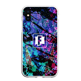 Чехол для iPhone XS Max матовый с принтом Fortnite в Ухте, Силикон | Область печати: задняя сторона чехла, без боковых панелей | fortnite | game | абстракция | игра | текстура | фортнайт