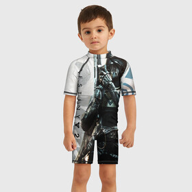 Детский купальный костюм 3D DESTINY, HUNTER: в Ухте, Полиэстер 85%, Спандекс 15% | застежка на молнии на спине | beyond light | destiny | destiny 2 | hunter | дестини | игры | охотник