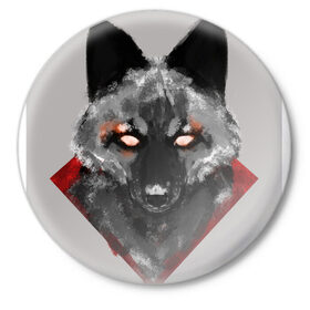 Значок с принтом Лиса в Ухте,  металл | круглая форма, металлическая застежка в виде булавки | 