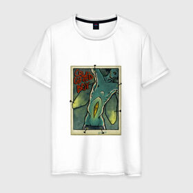 Мужская футболка хлопок с принтом Человек-бабочка в Ухте, 100% хлопок | прямой крой, круглый вырез горловины, длина до линии бедер, слегка спущенное плечо. | Тематика изображения на принте: бабочка | булавка | коллекция | крылья | мальчик | насекомое | парень | человек | энтомологическая