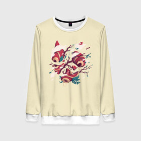 Женский свитшот 3D с принтом Унесённые призраками в Ухте, 100% полиэстер с мягким внутренним слоем | круглый вырез горловины, мягкая резинка на манжетах и поясе, свободная посадка по фигуре | anime | sen to chihiro no kamikakushi | spirited away | аниме | анимэ | мульт | мультик | унесённые призраками | хаяо миядзаки