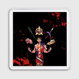 Магнит 55*55 Hades: в Ухте, Пластик | Размер: 65*65 мм; Размер печати: 55*55 мм | game | games | hades | аид | арт | загрей | хадес | хадэс