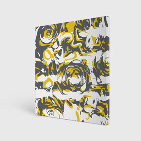 Холст квадратный с принтом Пятна краски в Ухте, 100% ПВХ |  | абстракция | кора | краска | пятна | узор | фантастик | футуризм | цвета 2021 | цветы