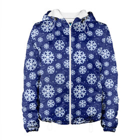 Женская куртка 3D Снежинки: в Ухте, ткань верха — 100% полиэстер, подклад — флис | прямой крой, подол и капюшон оформлены резинкой с фиксаторами, два кармана без застежек по бокам, один большой потайной карман на груди. Карман на груди застегивается на липучку | merry christmas | дед мороз | ёлка | зима | мороз | новый год | подарок | праздник | рождество | с новым годом | санта клаус | снег | снеговик | снегурочка | снежинки | снежные узоры | узоры