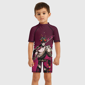 Детский купальный костюм 3D Hades: в Ухте, Полиэстер 85%, Спандекс 15% | застежка на молнии на спине | герои | градиент | игры | мифология