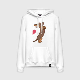 Женская толстовка с принтом такса в Ухте, френч-терри, мягкий теплый начес внутри (100% хлопок) | карман-кенгуру, эластичные манжеты и нижняя кромка, капюшон с подкладом и шнурком | влюбленных | день святого валентина | для двоих | для пар | милый | парные | подарок | собака | такса