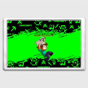 Магнит 45*70 Minecraft: в Ухте, Пластик | Размер: 78*52 мм; Размер печати: 70*45 | minecraft | алекс | белый | блоки | ведьма | взрывчатка | визера | волк | гаст | добывать | дракон | зеленый куб | зомби | игра | крафт | крипер | кубики | лошадка | майн | майнкрафт | манкрафт | овечка | оцелот