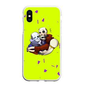 Чехол для iPhone XS Max матовый с принтом Undertale в Ухте, Силикон | Область печати: задняя сторона чехла, без боковых панелей | Тематика изображения на принте: game | games | undertale | андертеил | андертэйл | игра | игры | приключения | скелет