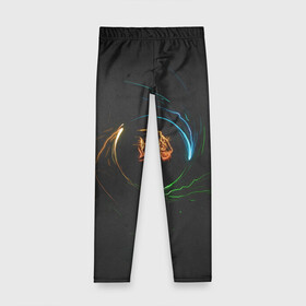 Детские леггинсы 3D с принтом ыфс в Ухте, полиэстер 85%, спандекс 15% | эластичный пояс, зауженный крой | фыс