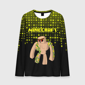 Мужской лонгслив 3D с принтом Minecraft в Ухте, 100% полиэстер | длинные рукава, круглый вырез горловины, полуприлегающий силуэт | minecraft | алекс | белый | блоки | ведьма | взрывчатка | визера | волк | гаст | добывать | дракон | зеленый куб | зомби | игра | крафт | крипер | кубики | лошадка | майн | майнкрафт | манкрафт | овечка | оцелот