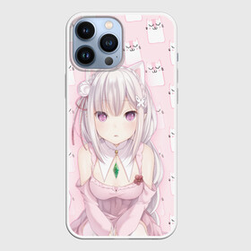 Чехол для iPhone 13 Pro Max с принтом Эмилия в Ухте,  |  | anime | emilia | re zero | re: zero kara hajimeru isekai seikatsu | re: жизнь с нуля в альтернативном мире | неко | ре зеро | эмилия