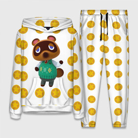 Женский костюм 3D (с толстовкой) с принтом Animal crossing   Nook в Ухте,  |  | animal crossing | nook | детский | желтый | игра | компьютерный | кроссинг | монеты | нок | нук | персонаж | подарок | том нук | узор | энимал кросинг