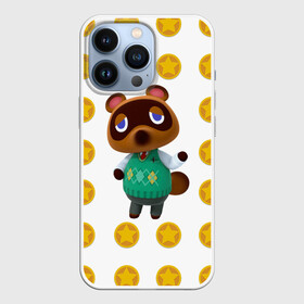Чехол для iPhone 13 Pro с принтом Animal crossing   Nook в Ухте,  |  | animal crossing | nook | детский | желтый | игра | компьютерный | кроссинг | монеты | нок | нук | персонаж | подарок | том нук | узор | энимал кросинг
