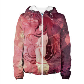 Женская куртка 3D Врата Штейна: в Ухте, ткань верха — 100% полиэстер, подклад — флис | прямой крой, подол и капюшон оформлены резинкой с фиксаторами, два кармана без застежек по бокам, один большой потайной карман на груди. Карман на груди застегивается на липучку | christina | kurisu makise | science adventure | steins gate | аниме | врата штейна | игра | кристина | курису макисэ