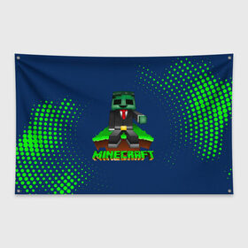 Флаг-баннер с принтом Minecraft в Ухте, 100% полиэстер | размер 67 х 109 см, плотность ткани — 95 г/м2; по краям флага есть четыре люверса для крепления | minecraft | алекс | белый | блоки | ведьма | взрывчатка | визера | волк | гаст | добывать | дракон | зеленый куб | зомби | игра | крафт | крипер | кубики | лошадка | майн | майнкрафт | манкрафт | овечка | оцелот