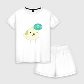 Женская пижама с шортиками хлопок с принтом ЧЫК- ЧЫРЫКНУЎСЯ в Ухте, 100% хлопок | футболка прямого кроя, шорты свободные с широкой мягкой резинкой | беларусь | лукашенко | чай з малинавым варэннем | чык чырык