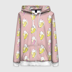 Женская толстовка 3D на молнии Кот и банан: в Ухте, 100% полиэстер | длина до линии бедра, манжеты и пояс оформлены мягкой тканевой резинкой, двухслойный капюшон со шнурком для регулировки, спереди молния, по бокам два кармана | банан | еда | животное | животные | кот | котенок | коты | кошка | мило | фрукт