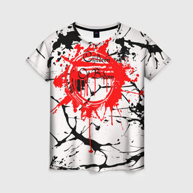 Женская футболка 3D с принтом Children of Bodom в Ухте, 100% полиэфир ( синтетическое хлопкоподобное полотно) | прямой крой, круглый вырез горловины, длина до линии бедер | children of bodom | группа | дети озера бодом | дэт метал | мелодик дэт метал | пауэр метал | трэш метал