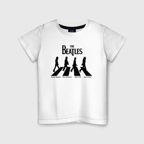 Детская футболка хлопок с принтом The Beatles в Ухте, 100% хлопок | круглый вырез горловины, полуприлегающий силуэт, длина до линии бедер | 1960 | 1970 | 60 | 70 | abbey | be | beatles | it | john | lennon | let | revolver | road | rock | submarine | the | yellow | yesterday | битлз | битлс | джон | джордж | леннон | маккартни | пол | ринго | рок | старр | харрисон
