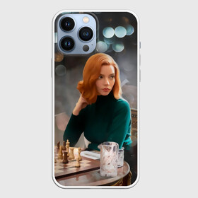 Чехол для iPhone 13 Pro Max с принтом Queens Gambit Ход Королевы в Ухте,  |  | Тематика изображения на принте: the queens gambit | бэт хармон | королева | милая девушка | рыжая | рыжая девушка | сериал | сериал про шахматы | ход королевы | шахматы | элизабет хармон