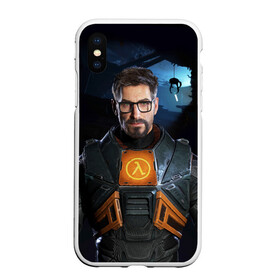 Чехол для iPhone XS Max матовый с принтом Freeman в Ухте, Силикон | Область печати: задняя сторона чехла, без боковых панелей | alyx | freeman | hl | valve | гордон | лямбда | халва