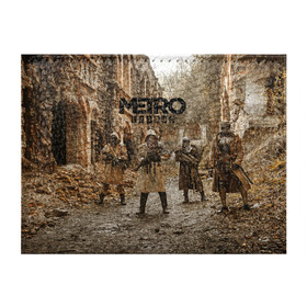 Обложка для студенческого билета с принтом Metro Exodus в Ухте, натуральная кожа | Размер: 11*8 см; Печать на всей внешней стороне | 2033 | exodus | metro | metro 2033 | metro exodus | stalker | апокалипсис | диггер | дигеры | метро | разрушка | эпидемия