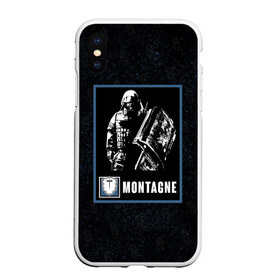 Чехол для iPhone XS Max матовый с принтом Montagne в Ухте, Силикон | Область печати: задняя сторона чехла, без боковых панелей | montagne | r6s | rainbow six siege | монтажник | монтанье | оперативник | персонаж